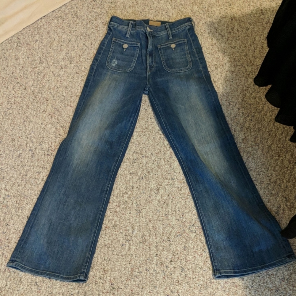 Mother denim crop flare